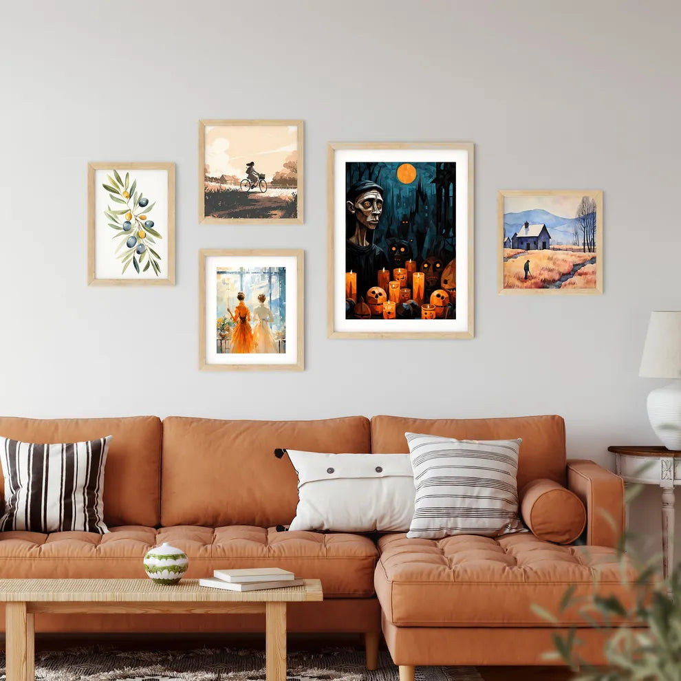 Woman In A Black Robe Surroun Framed Print