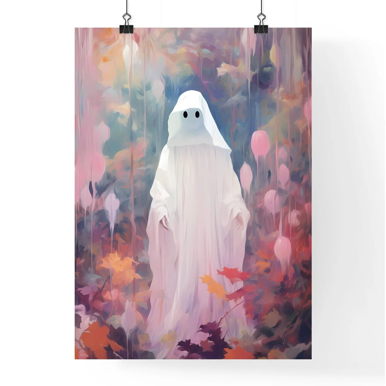Person In A White Garment Art Poster