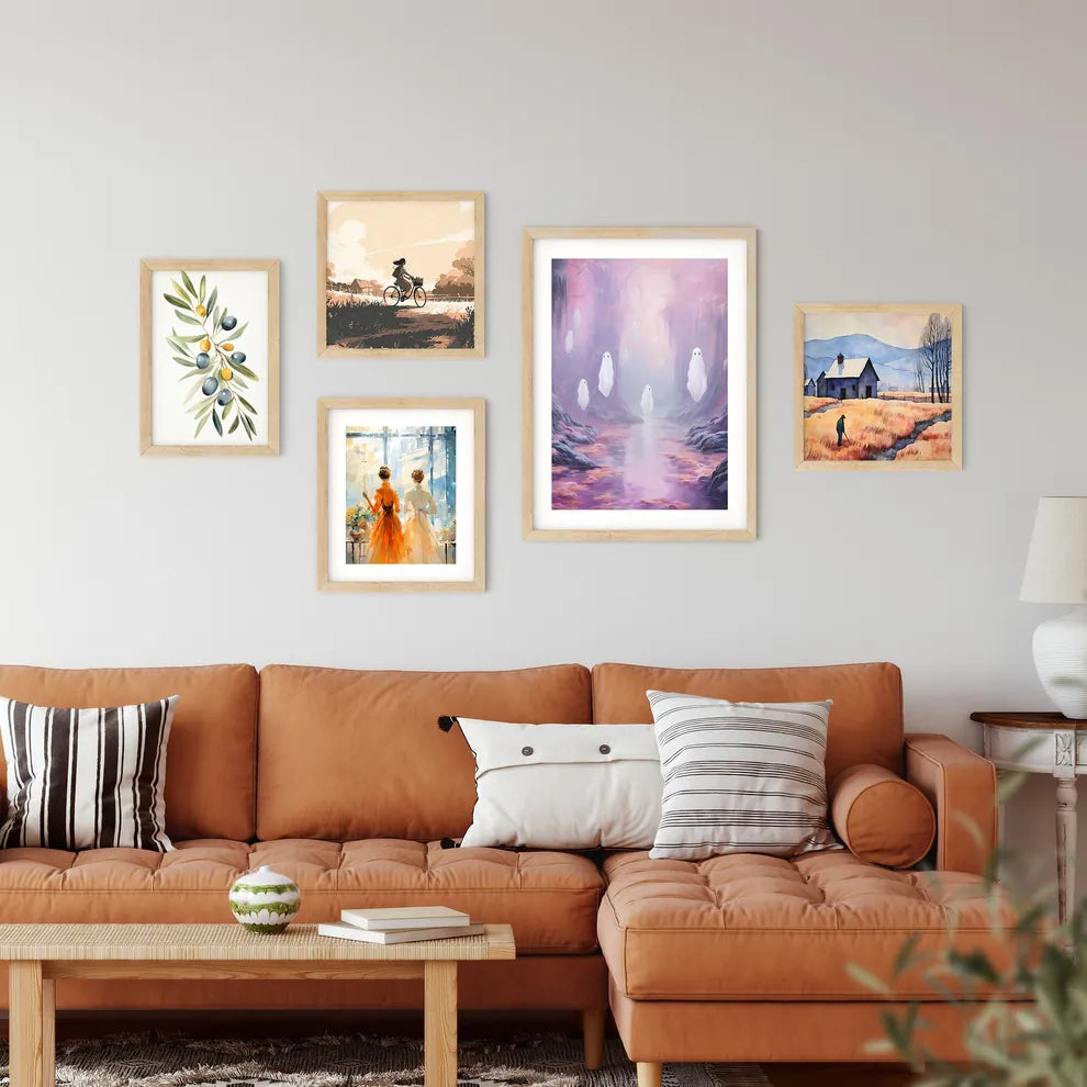 Group Of Ghosts In A Cave Art Framed Print