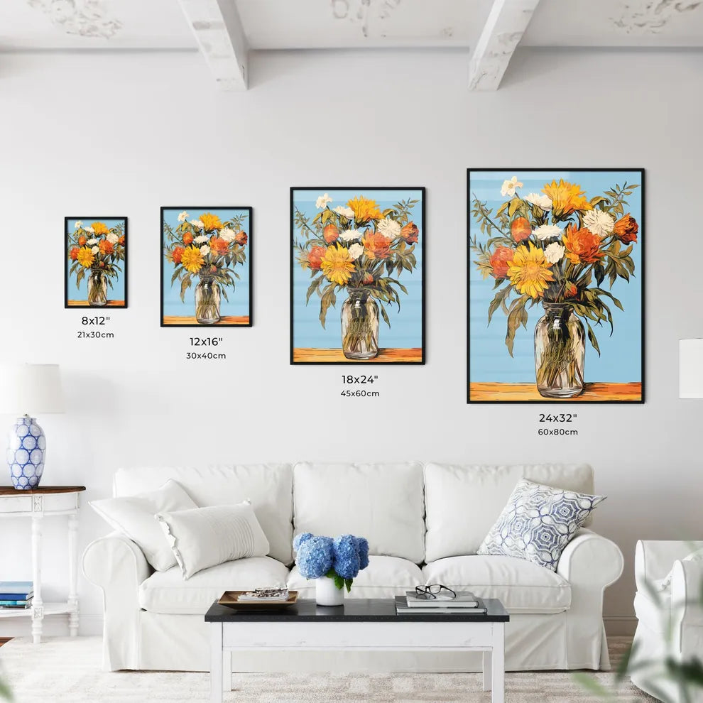 Vase Of Flowers Art Prin Wall Art