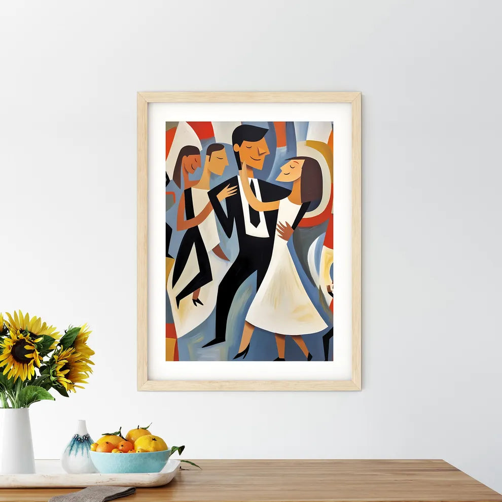 Painting Of A Man And Woman Dancing Art Prin - Kitchen Hangings