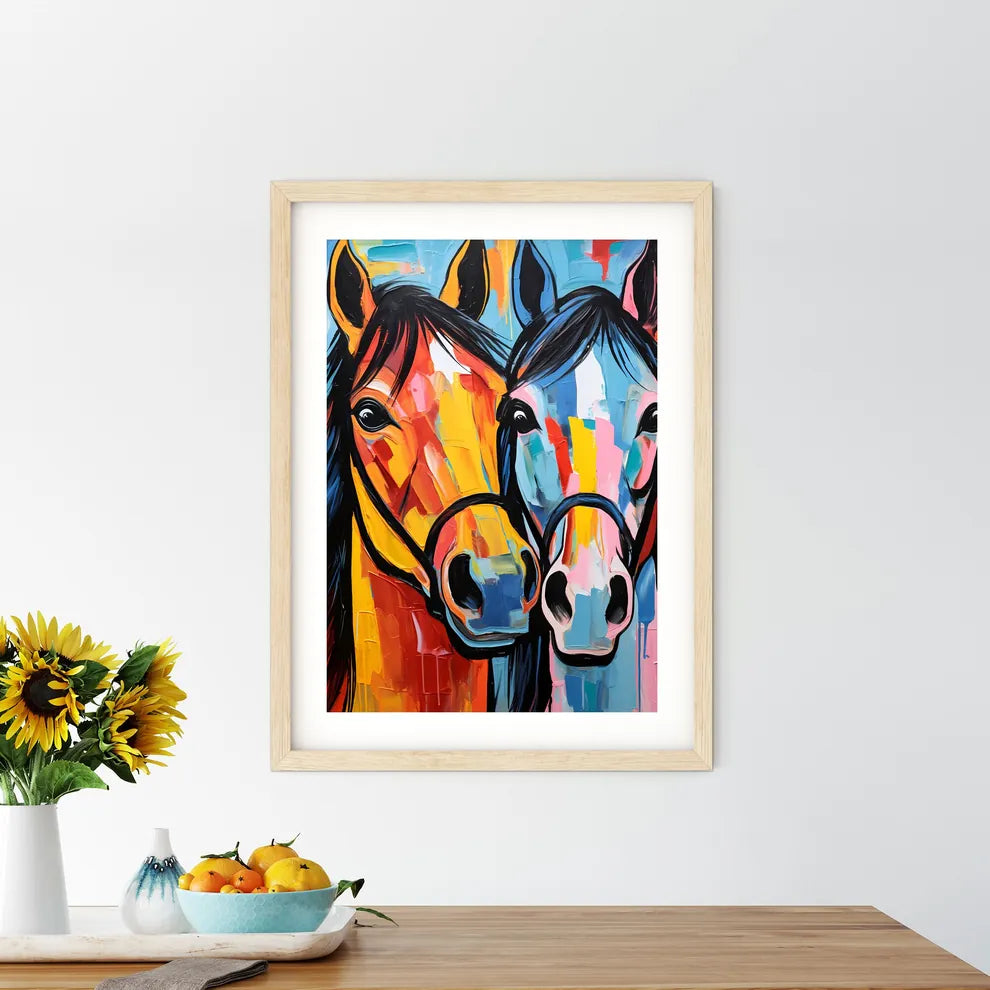 Painting Of Horses With Color Size Chart