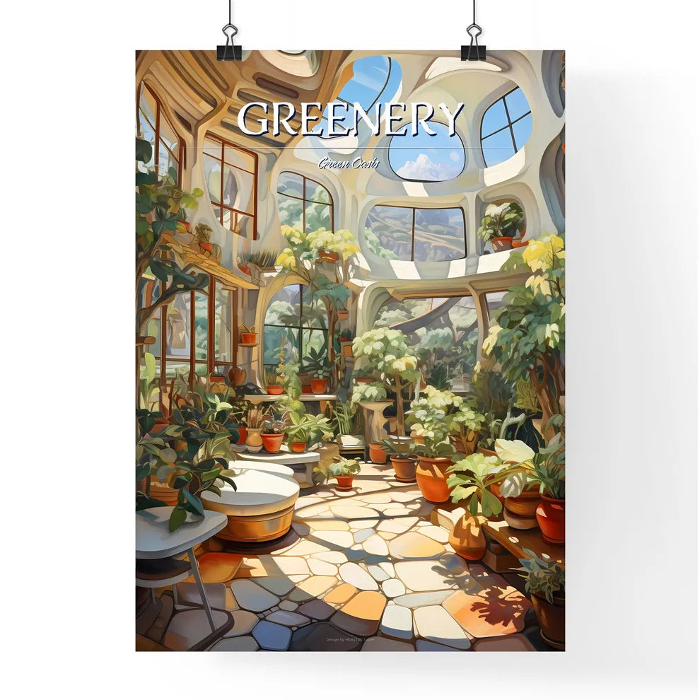 Room With Plants In Pots Art Prin Poster