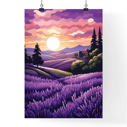 Landscape With A House And Trees Art Prin Poster