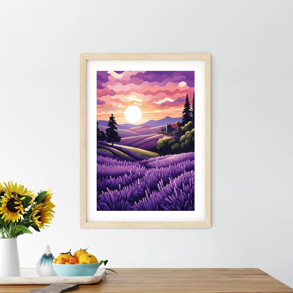 Landscape With A House And Trees Art Prin - Kitchen Hangings