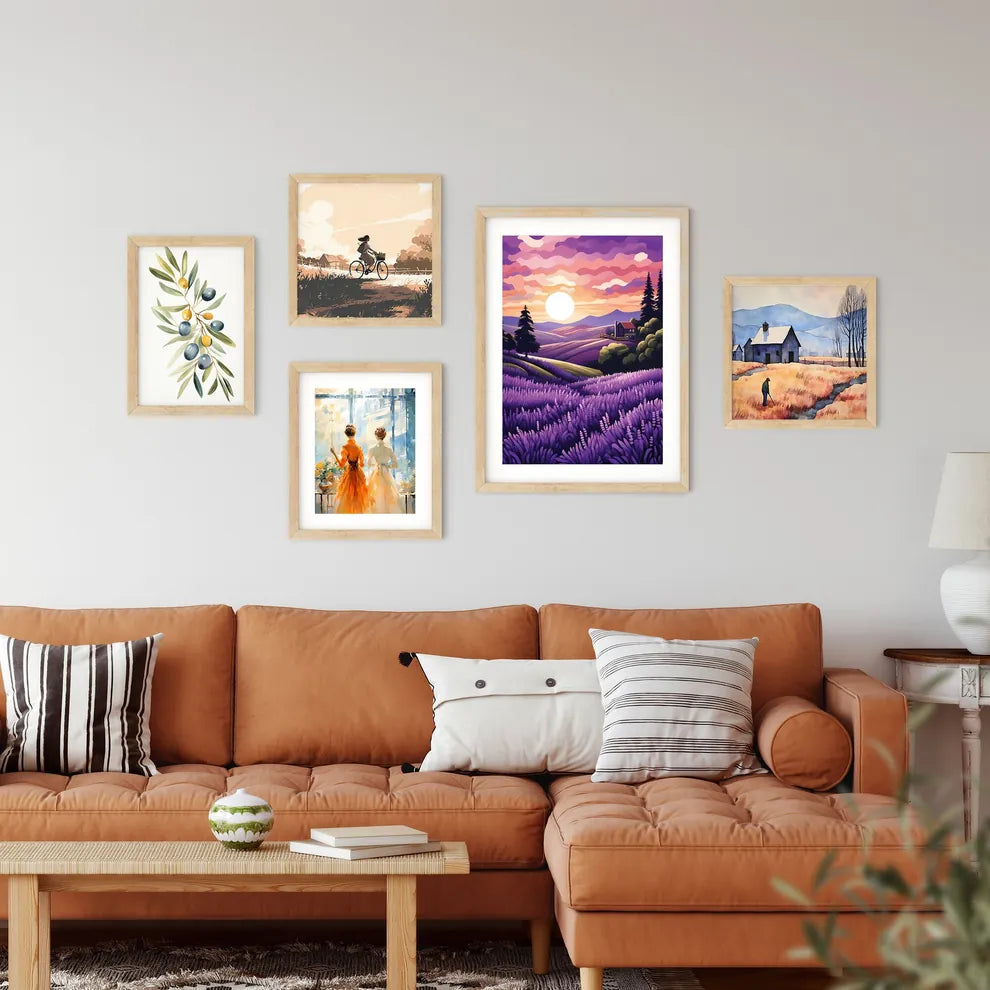 Landscape With A House And Trees Art Prin Framed Print