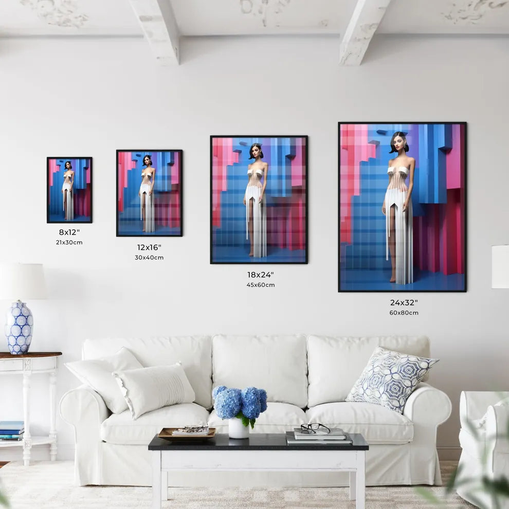 Woman In A Dress Art Prin Wall Art