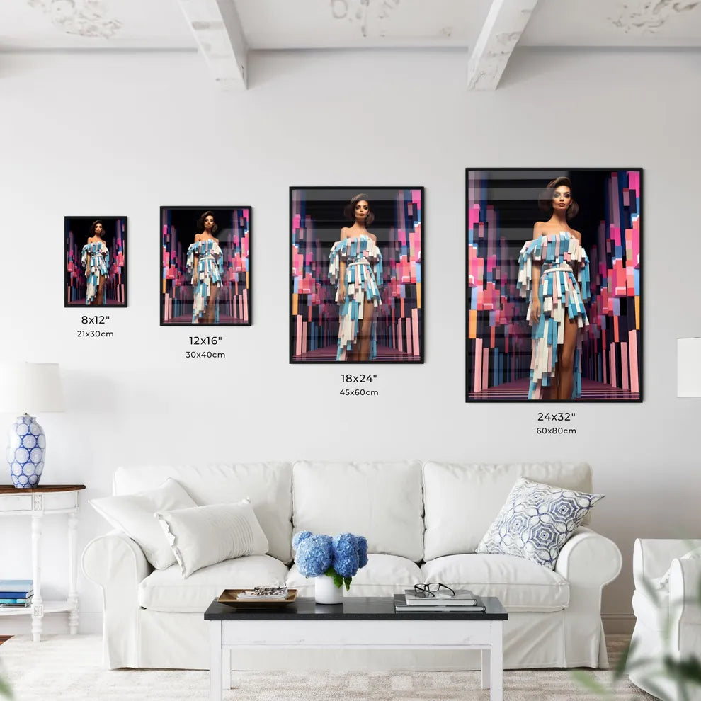 Woman In A Dress Art Prin Wall Art