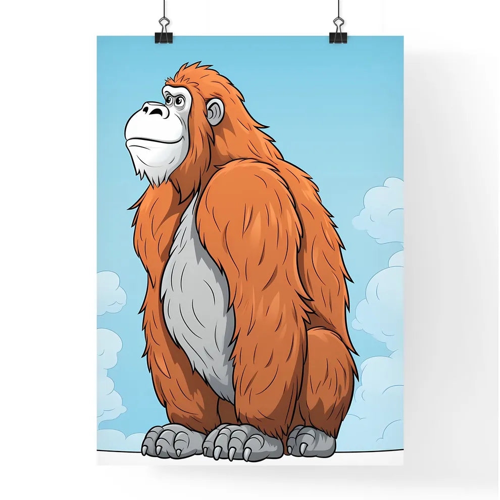 Cartoon Of A Monkey Art Print Poster
