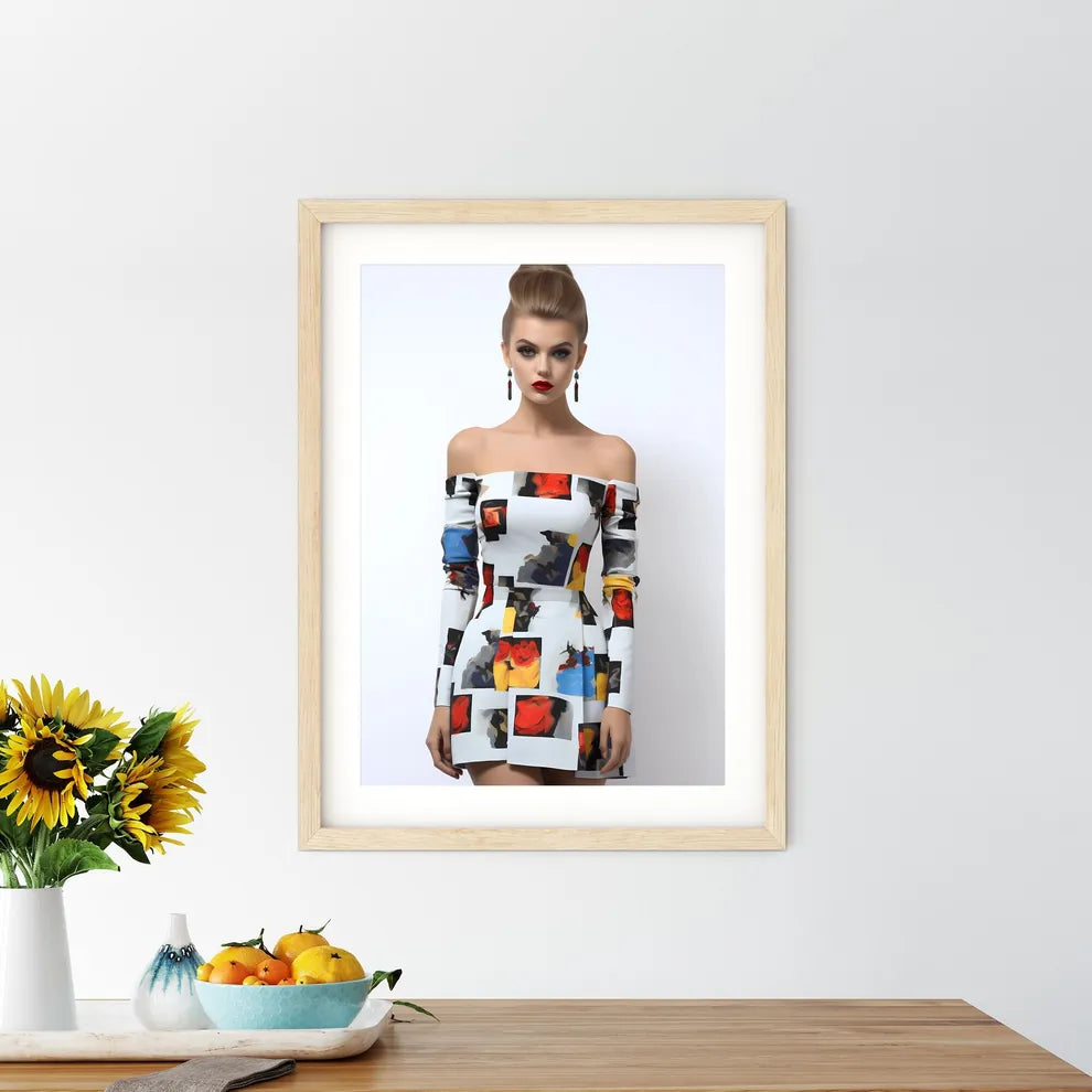 Woman In A Dress Art Prin - Kitchen Hangings