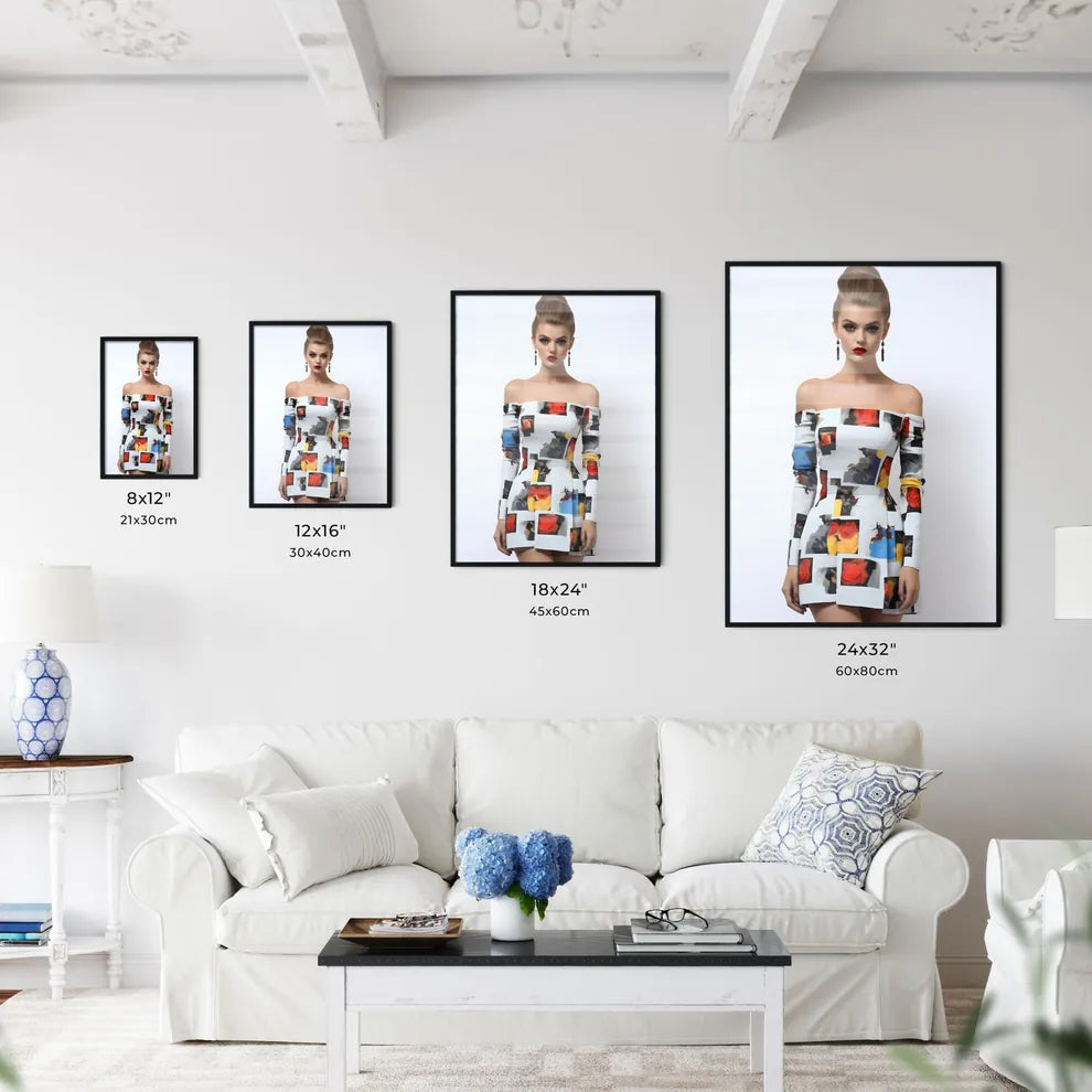 Woman In A Dress Art Prin Wall Art