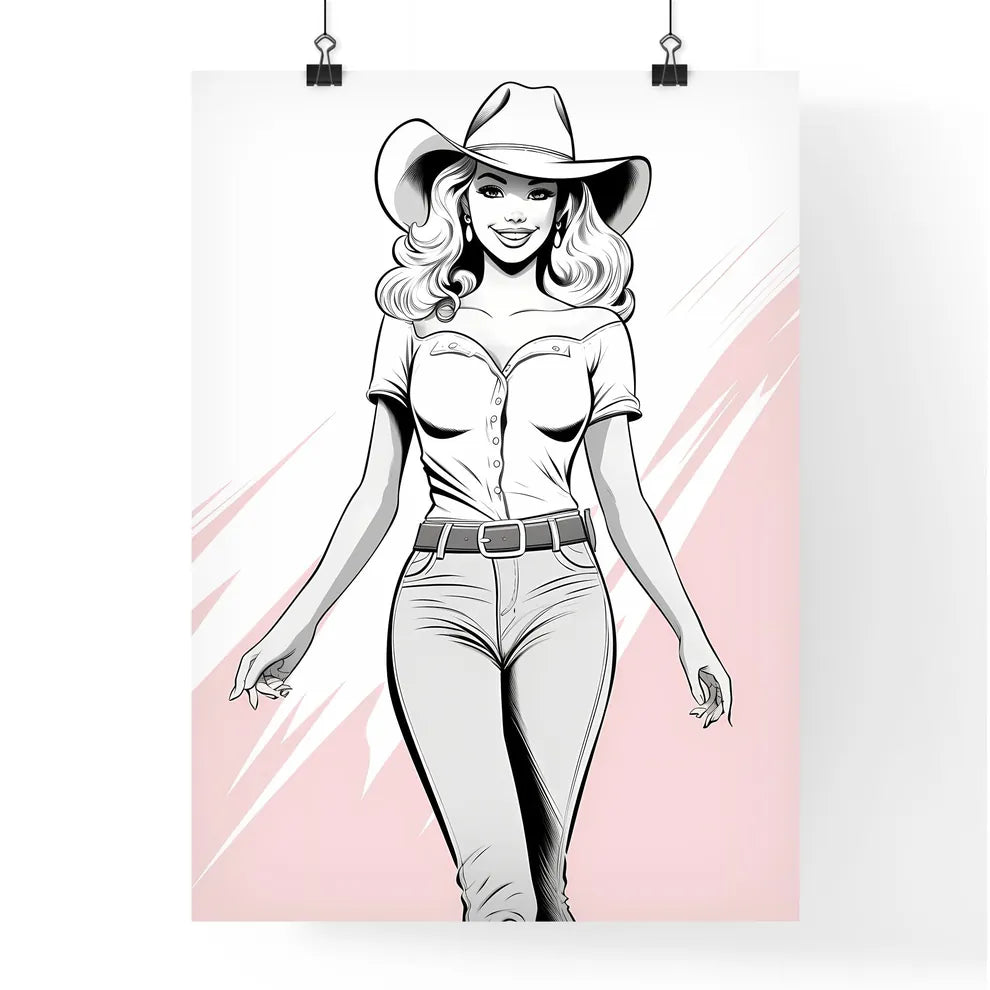 Woman In A Hat Art Prin Poster