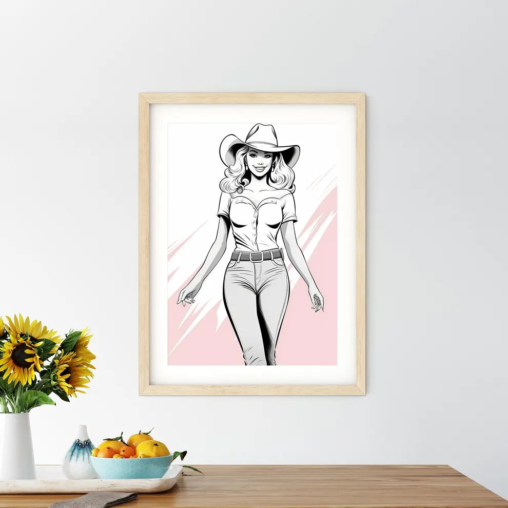 Woman In A Hat Art Prin - Kitchen Hangings
