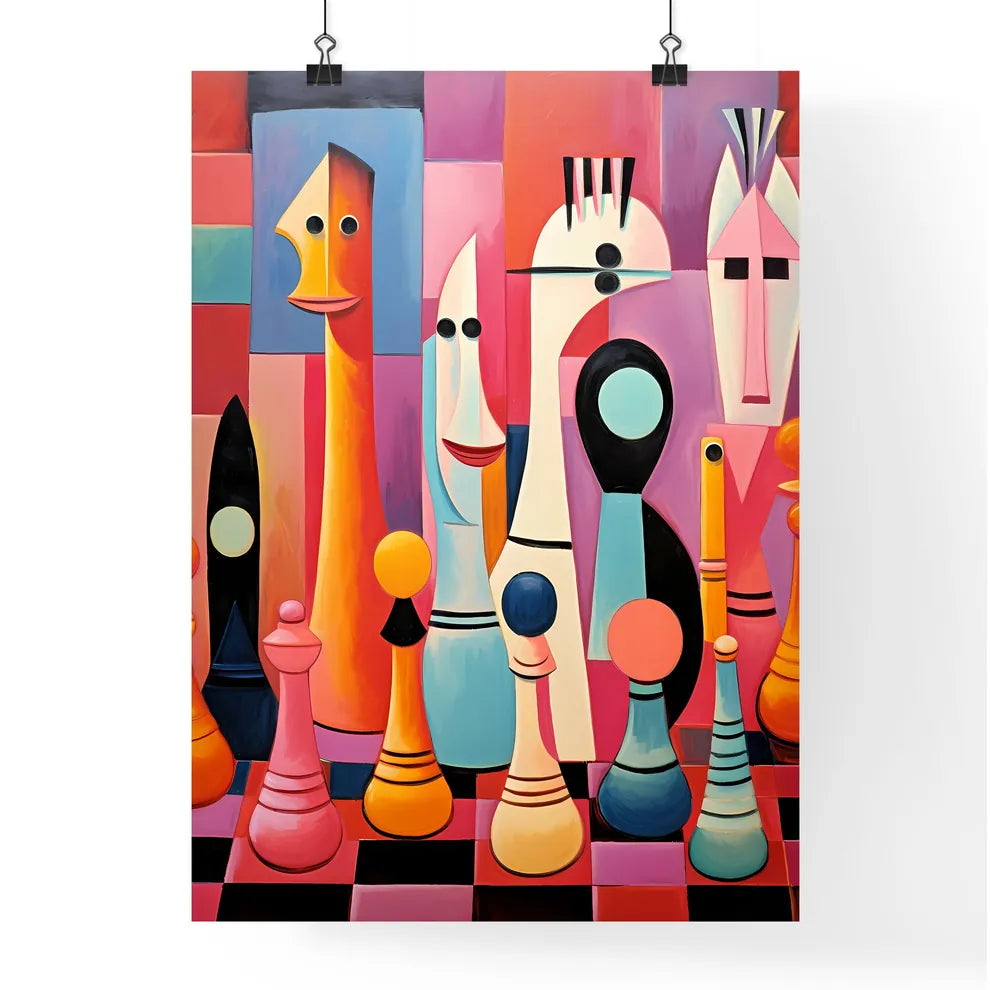 Painting Of Different Shapes  Poster