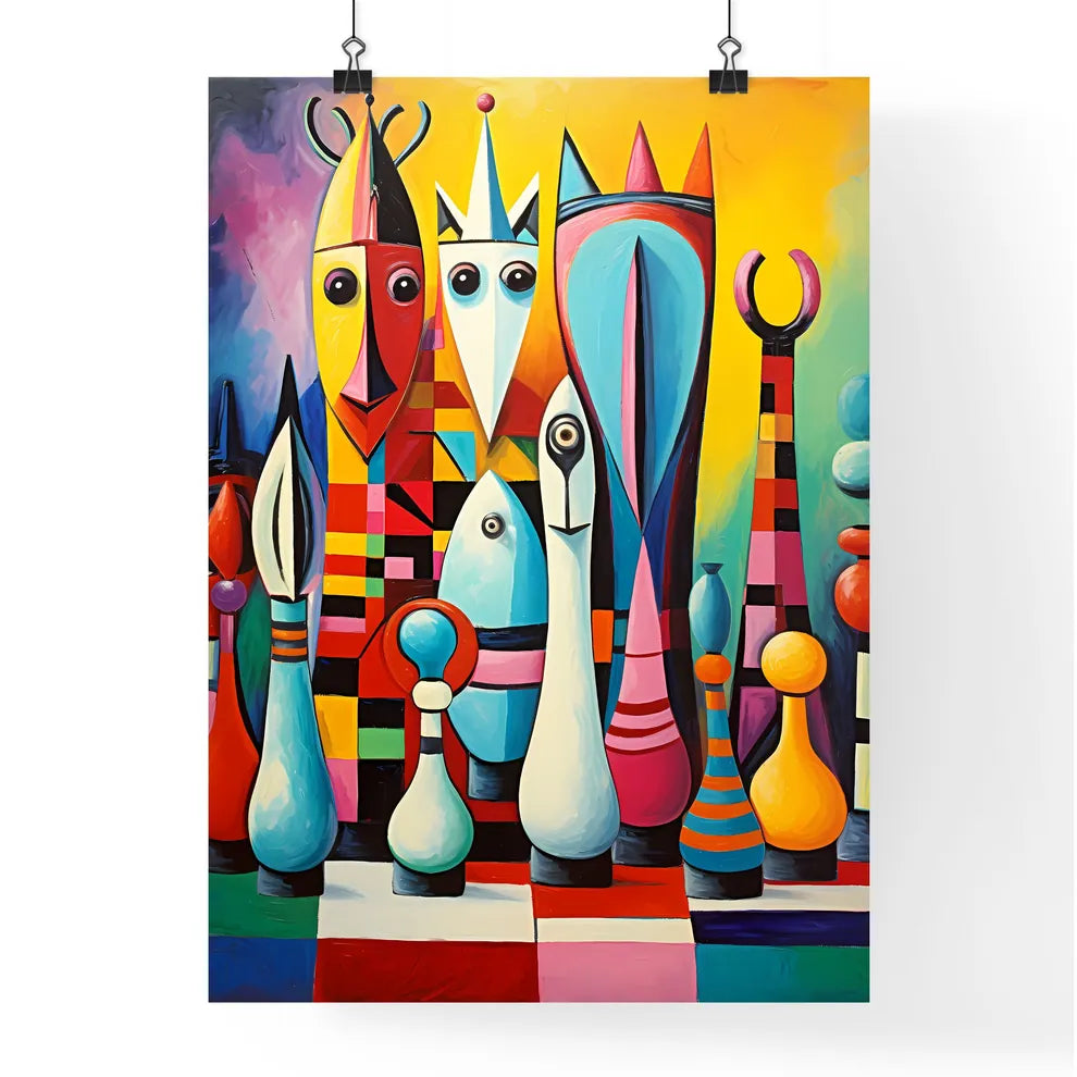 Painting Of A Group Of Colorf Poster