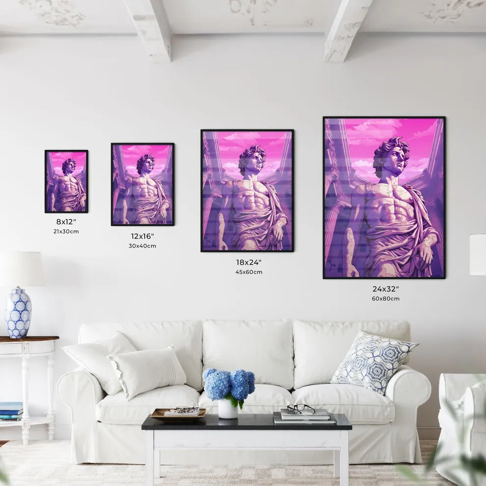 Statue Of A Man Art Print Interior Design