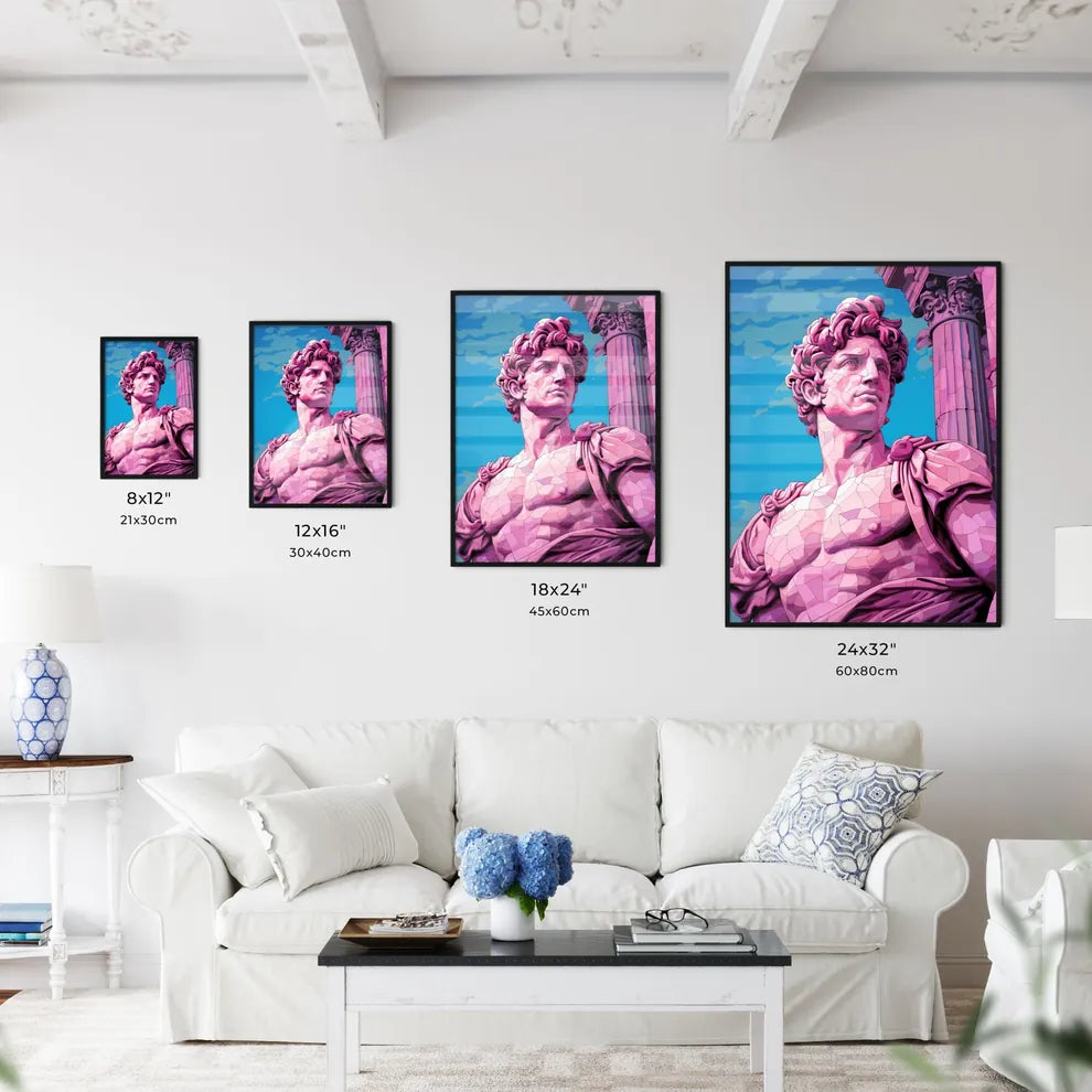 Statue Of A Man Art Print Interior Design