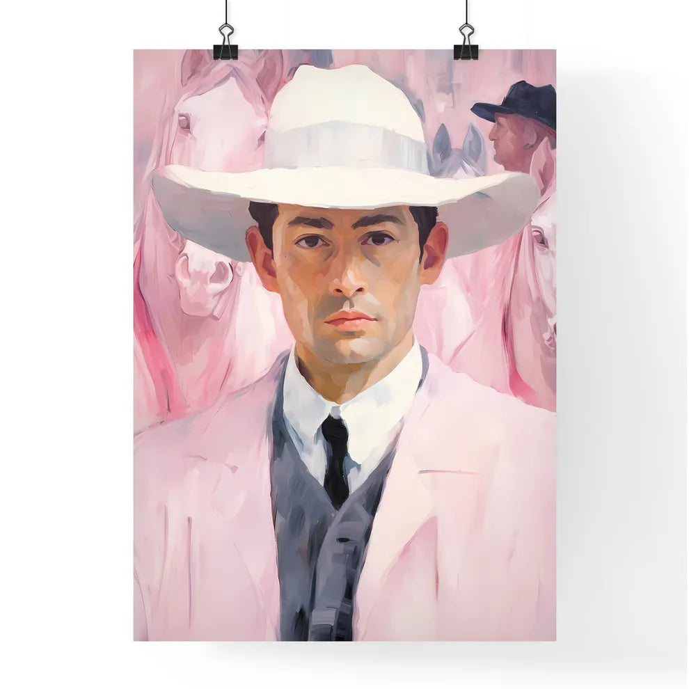 Man In A Hat Art Prin Poster