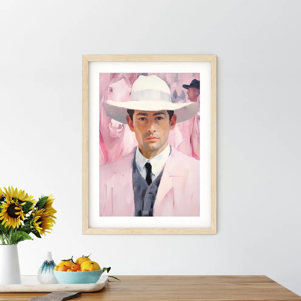 Man In A Hat Art Prin - Kitchen Hangings