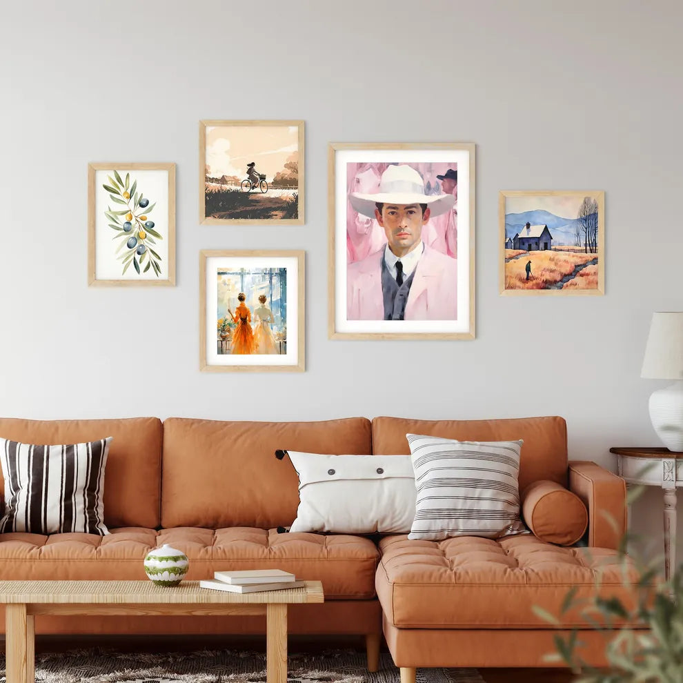 Man In A Hat Art Prin Framed Print