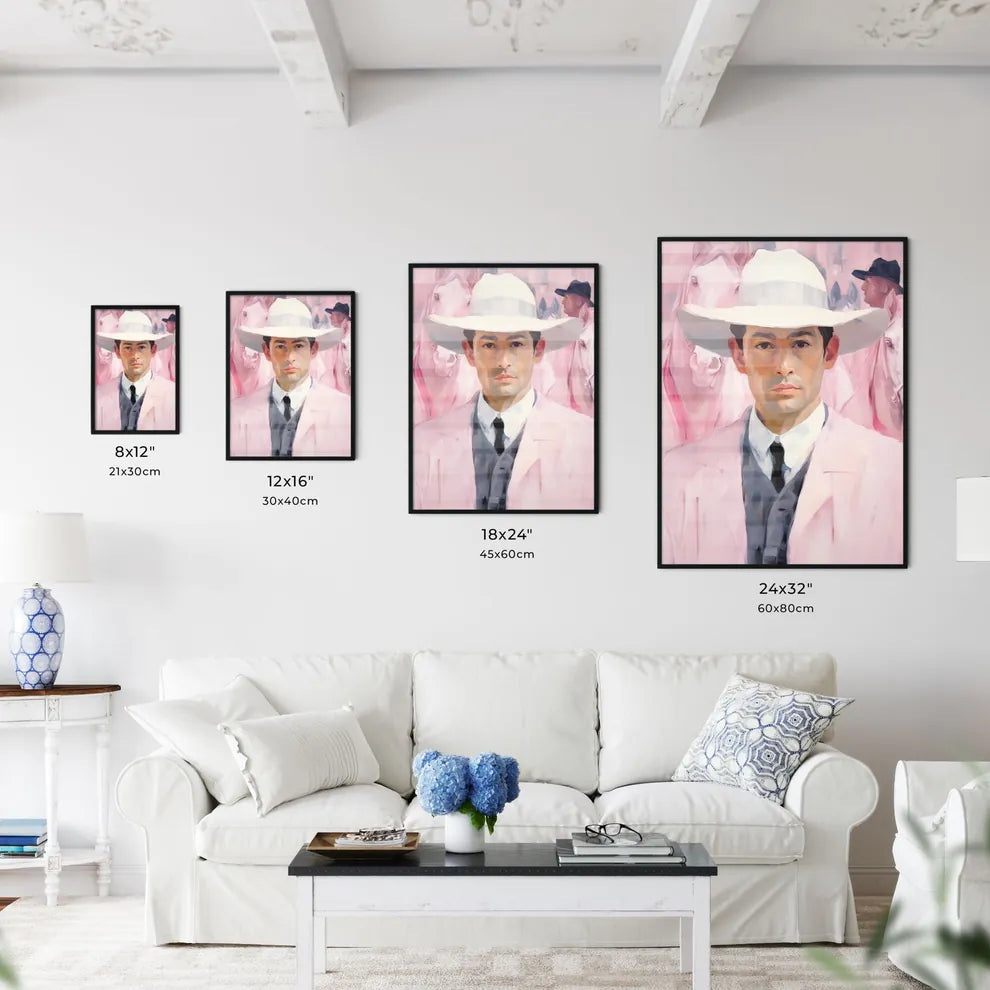 Man In A Hat Art Prin Wall Art