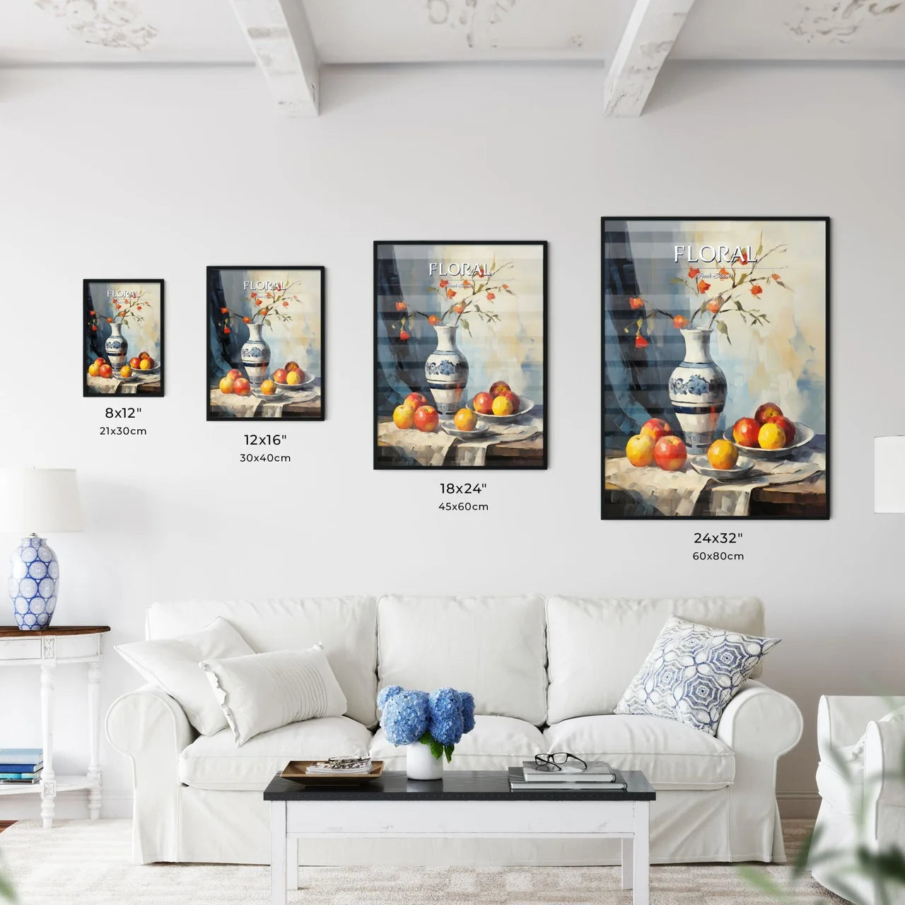 Painting Of A Vase With Flowers In It And Ap - Kitchen Hangings