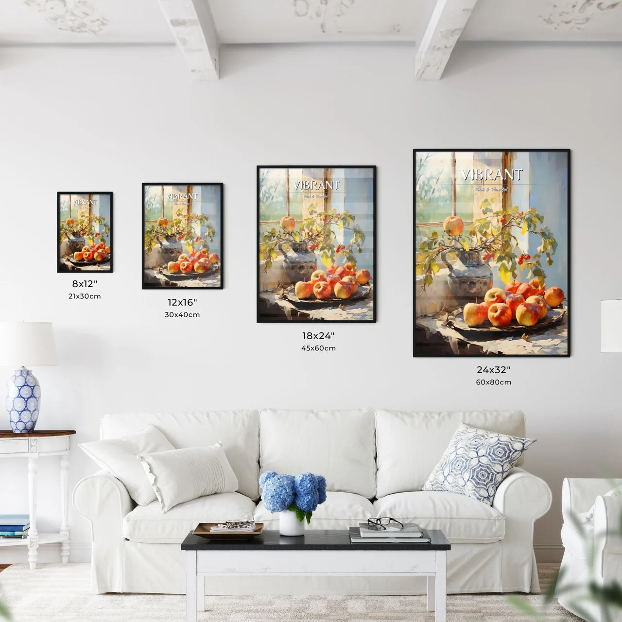 Vase Of Apples And A Vase Of Apples Art Prin - Kitchen Hangings