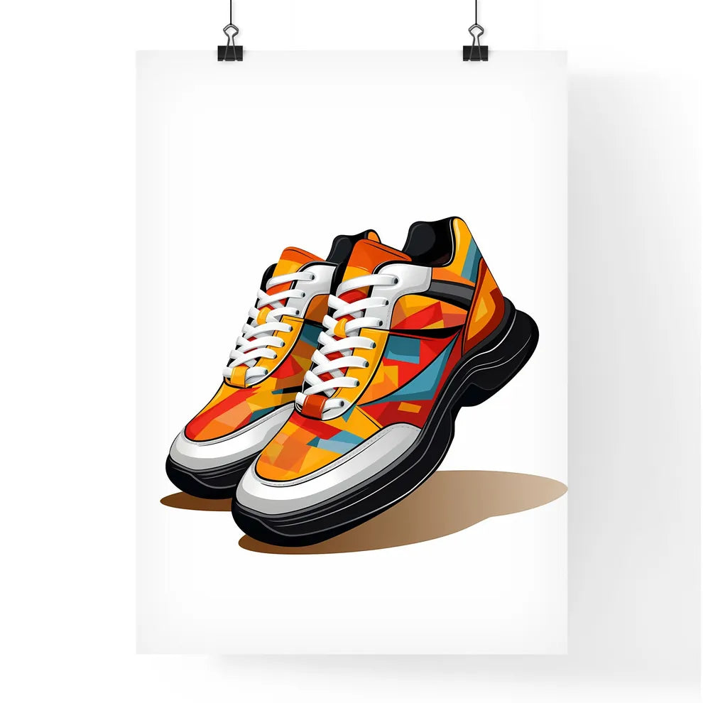 Pair Of Colorful Shoes Art Prin Poster