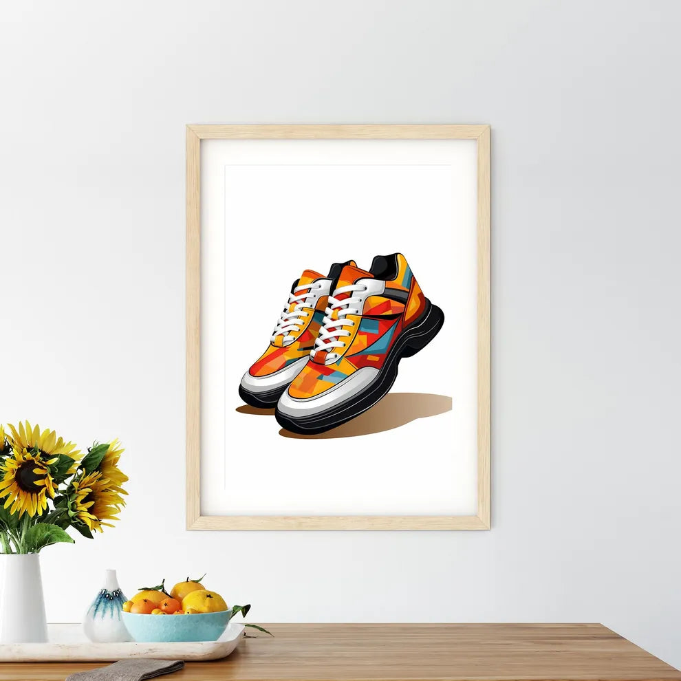 Pair Of Colorful Shoes Art Prin - Kitchen Hangings