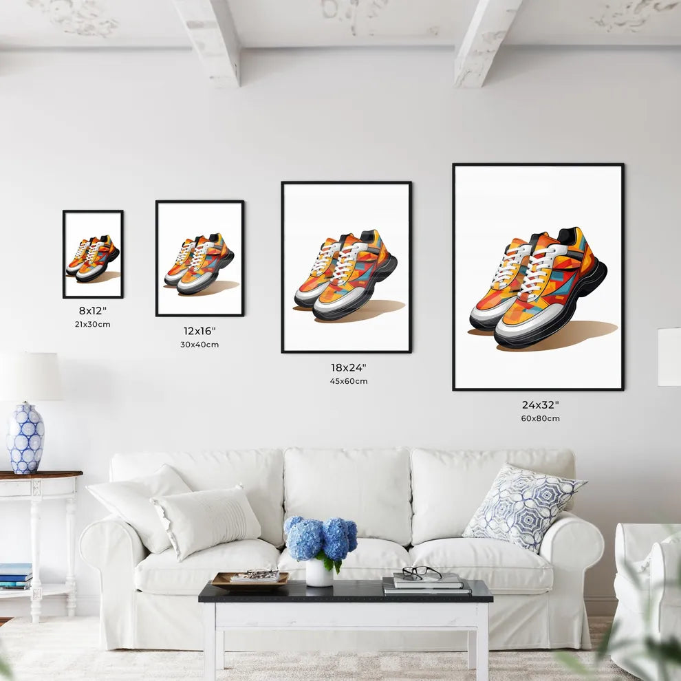 Pair Of Colorful Shoes Art Prin Wall Art