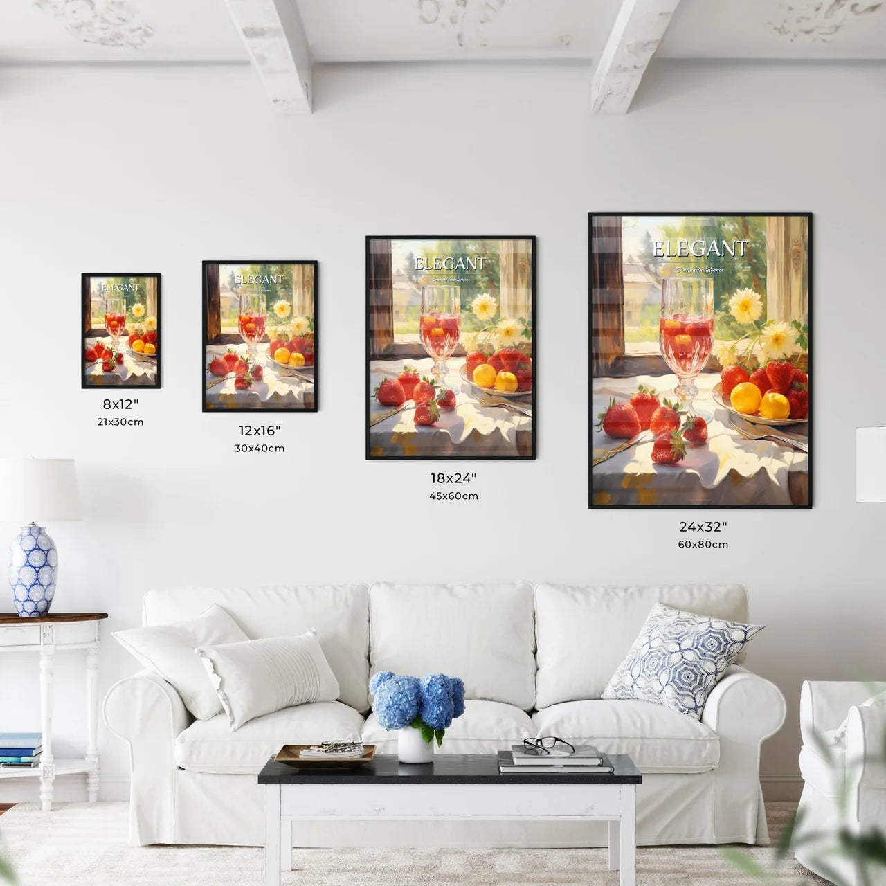 Glass Of Wine Next To A Plate Of Fruit Art P - Kitchen Hangings