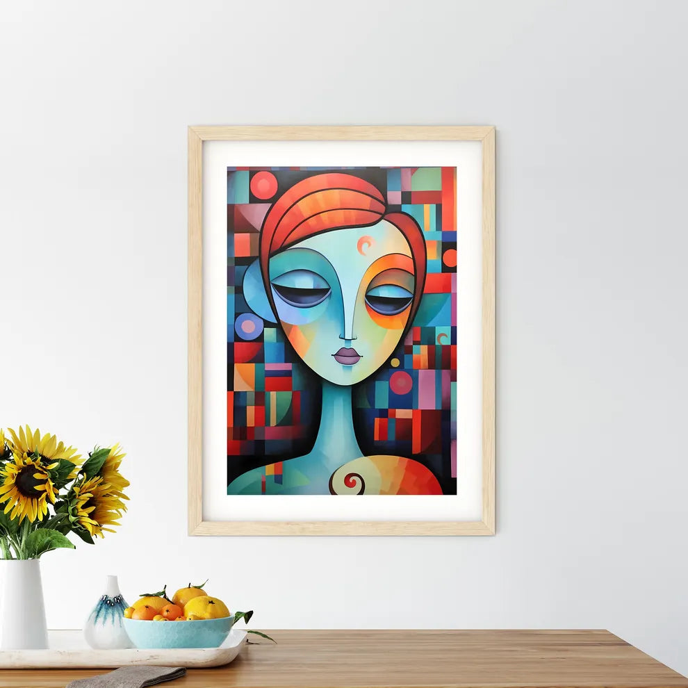 Painting Of A Woman Art Prin - Kitchen Hangings
