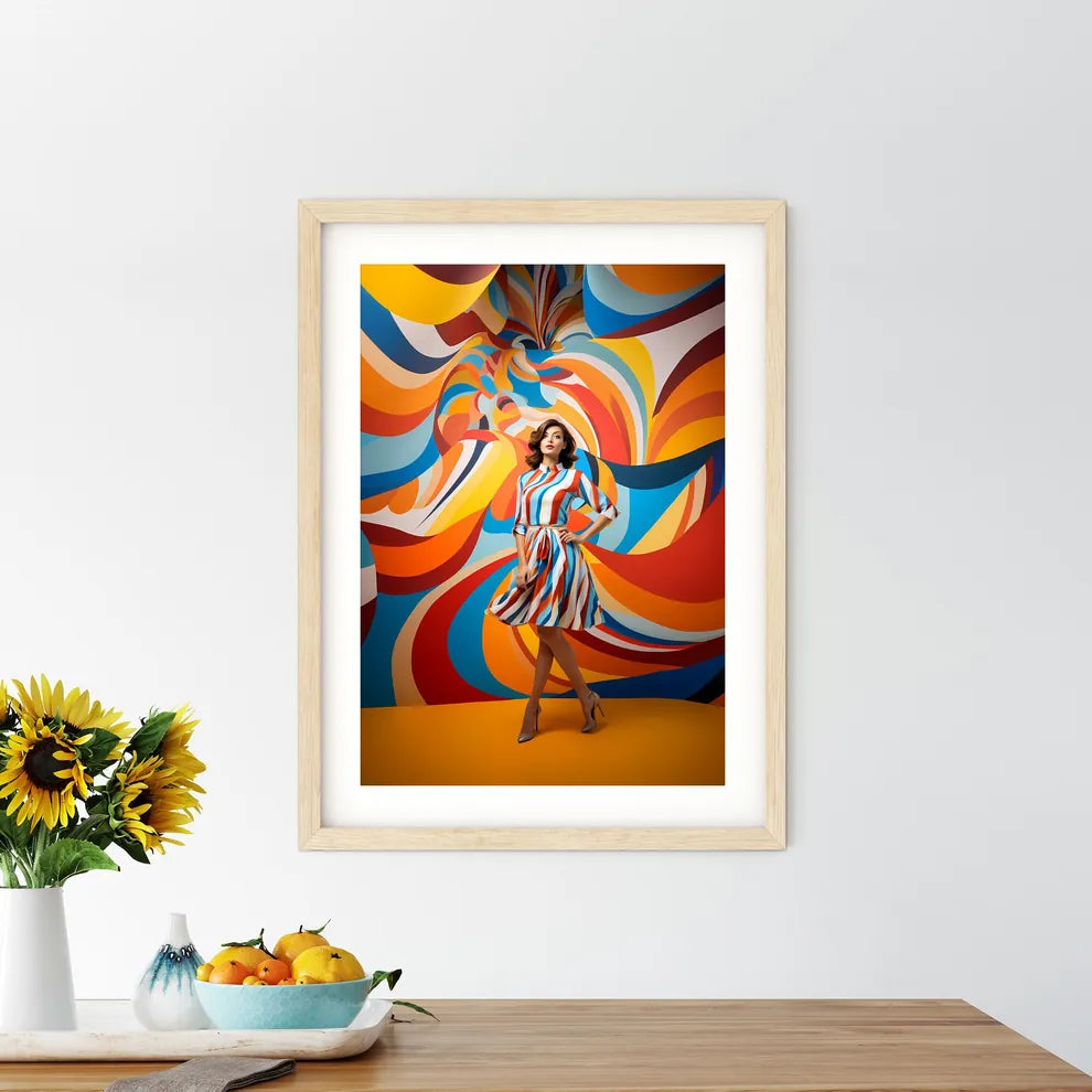 A Woman In A Dress Art Prin - Kitchen Hangings