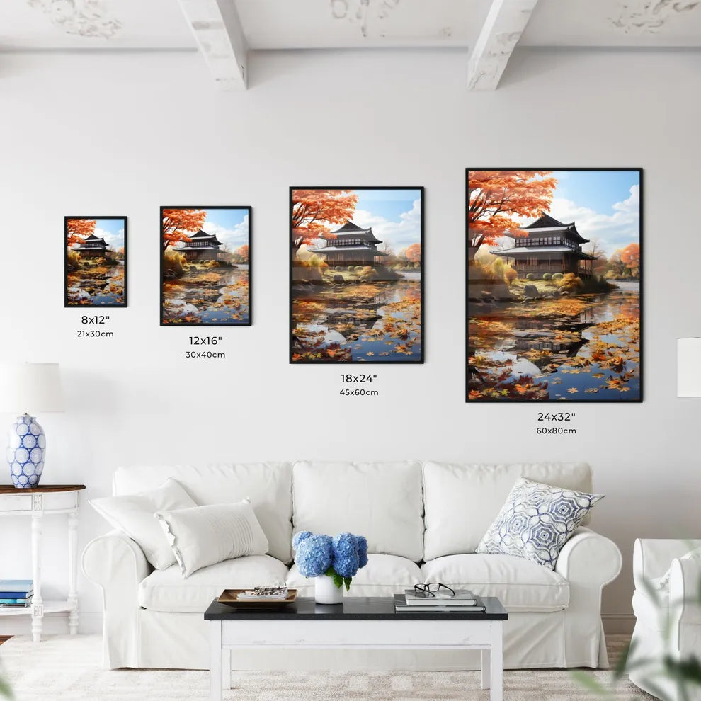 A Building Next To A Body Of Water Art Print Interior Design