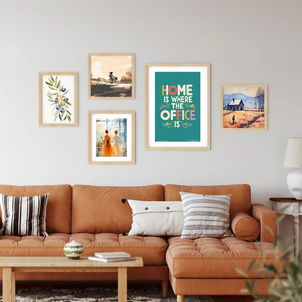 Home Is Where The Office Is  Framed Print