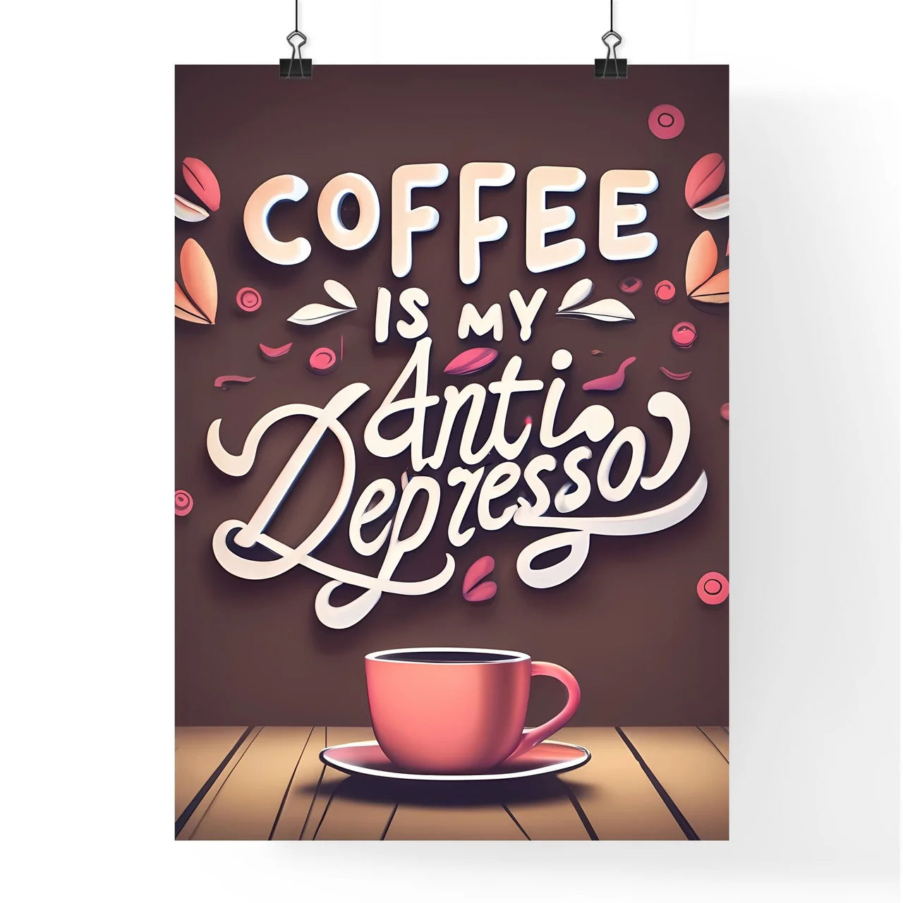 Coffee Is My Anti-Depresso -  Poster