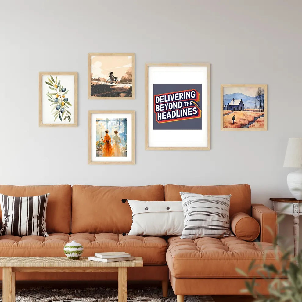 Delivering Beyond The Headlines -  Framed Print