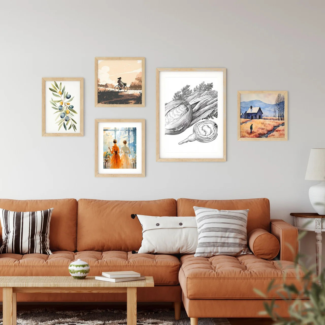 Drawing Of A Vegetable Art Prin Framed Print