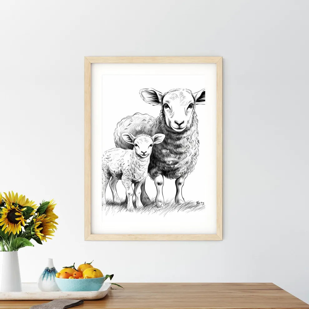Sheep Standing Next To Each O Size Chart