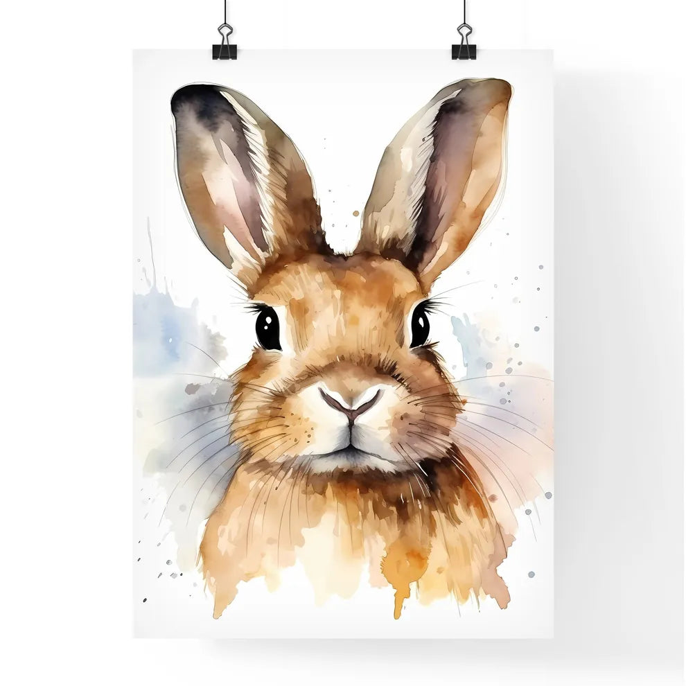 Watercolor Of A Rabbit Art Pr Poster
