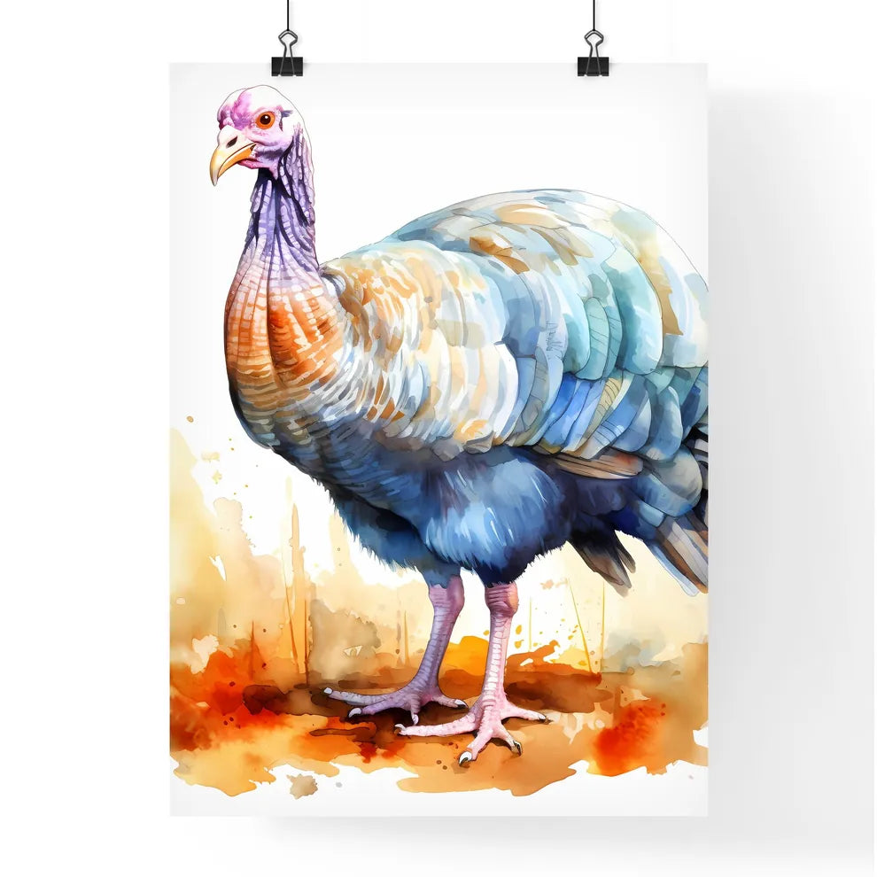 Watercolor Of A Turkey Art Pr Poster