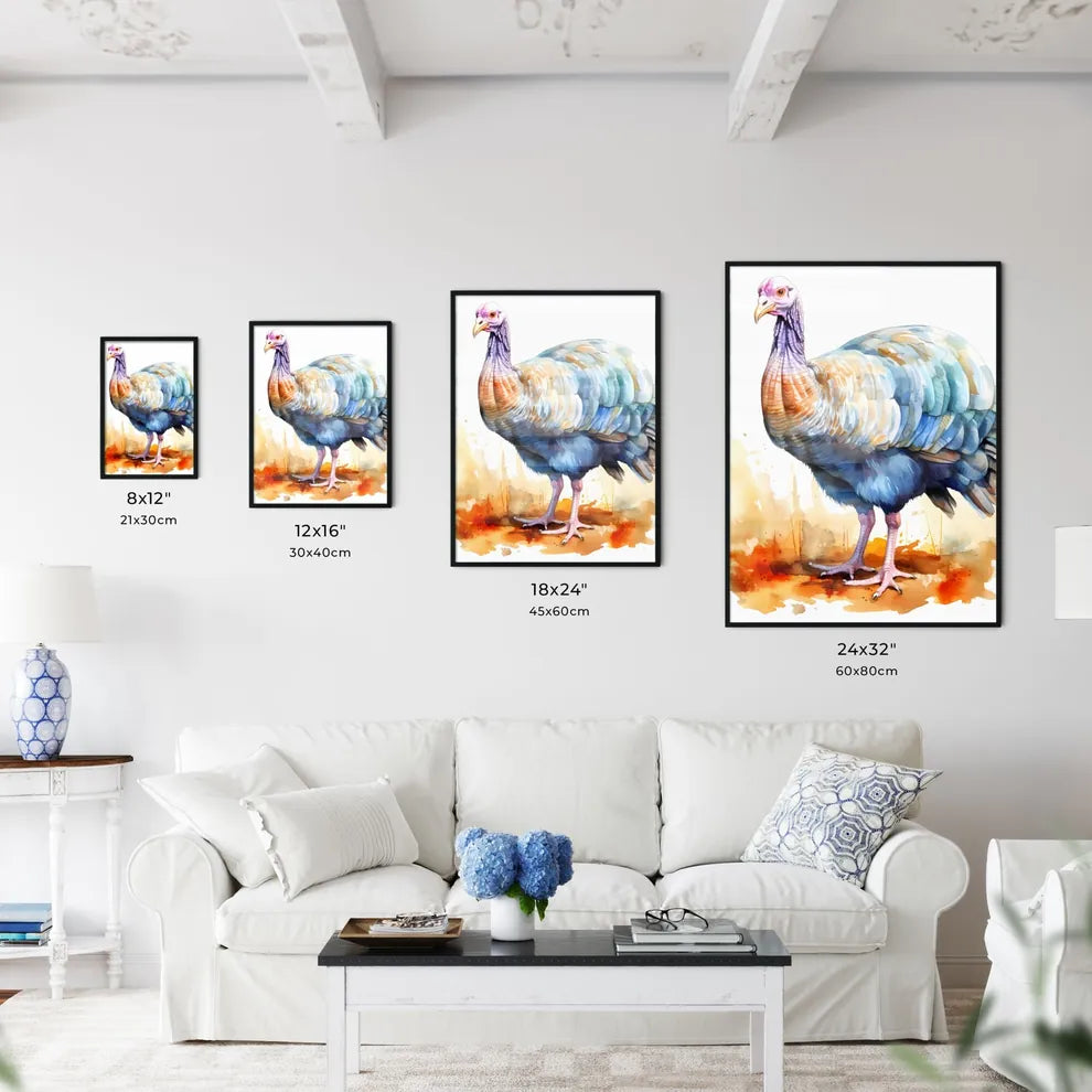 Watercolor Of A Turkey Art Pr Art Print