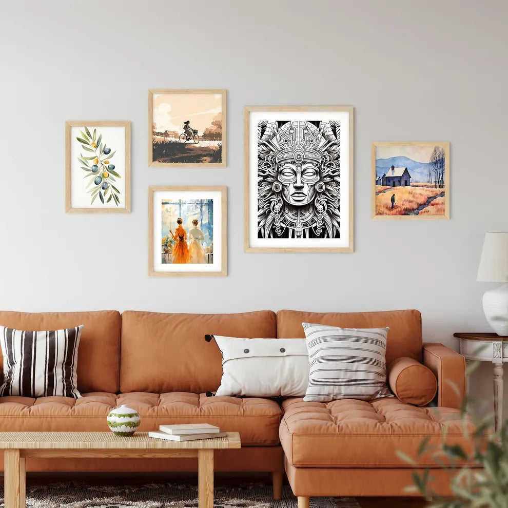 Black And White Image Of A Persons Face Art  Framed Print