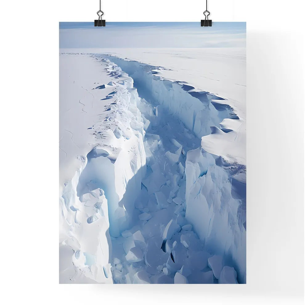 Crack In The Snow Art Prin Poster