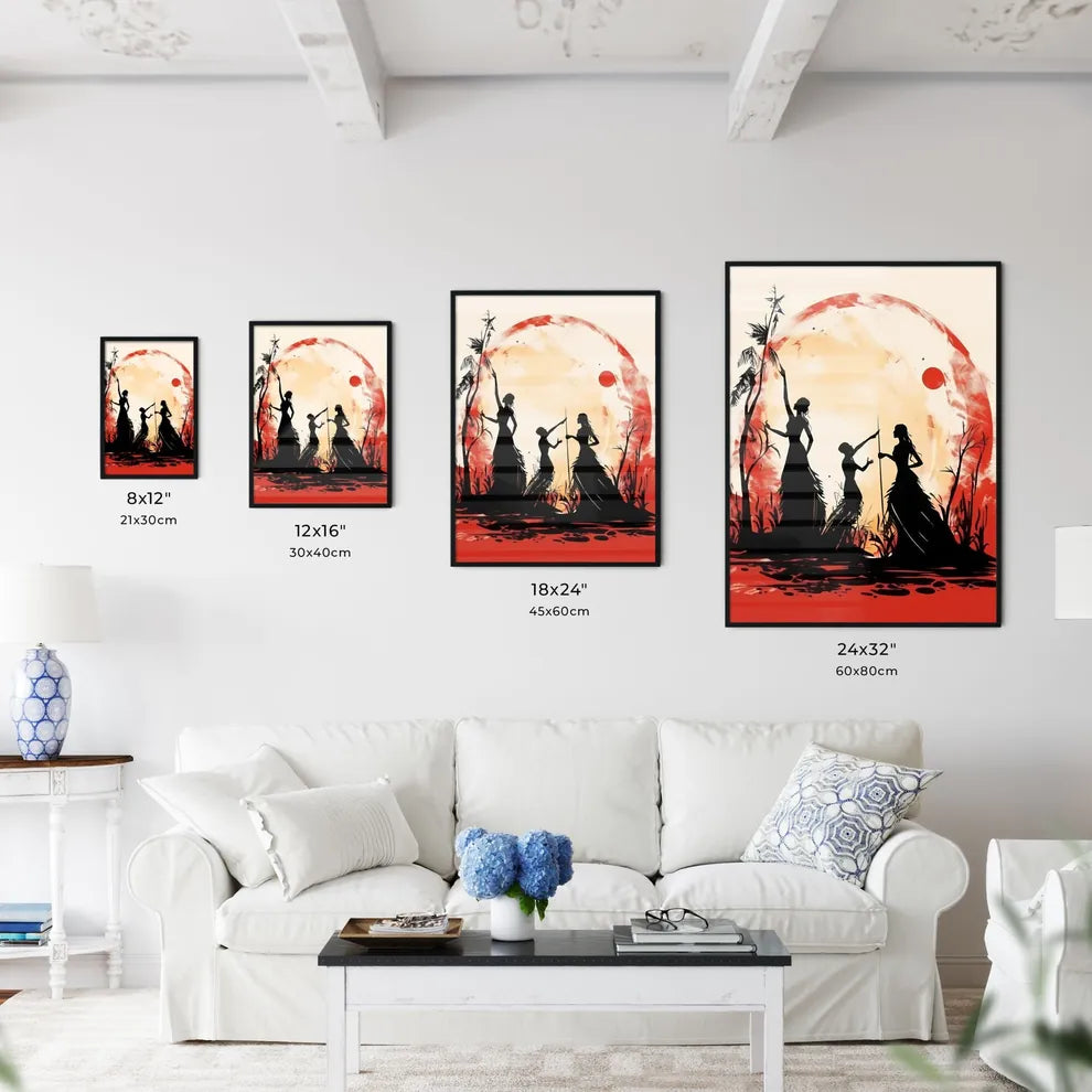 Group Of Women Dancing In The Sun Art Prin Wall Art