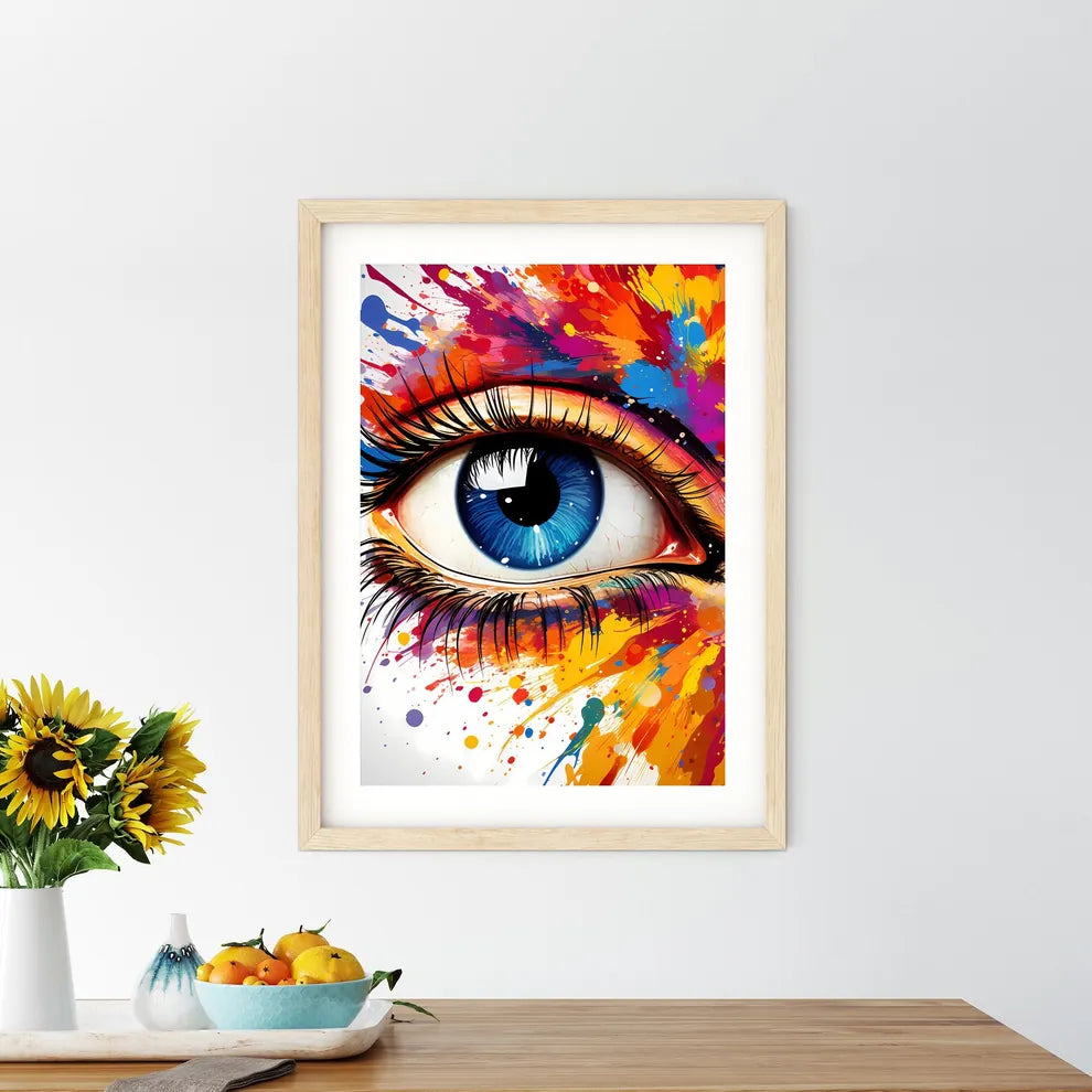 Colorful Eye With Eyelashes And Makeup Art P - Kitchen Hangings