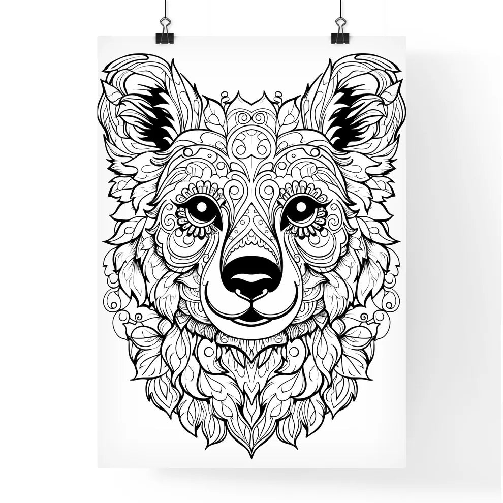 Black And White Drawing Of A  Poster