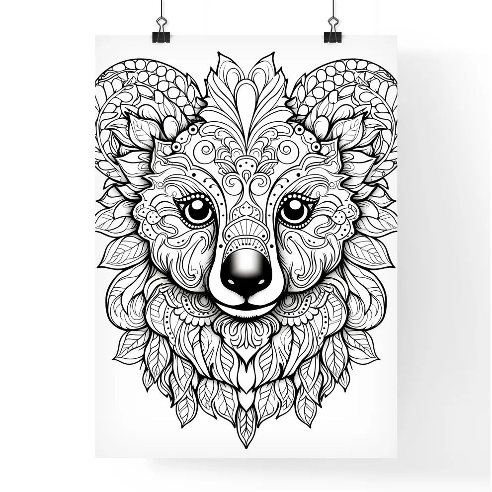 Black And White Drawing Of A  Poster