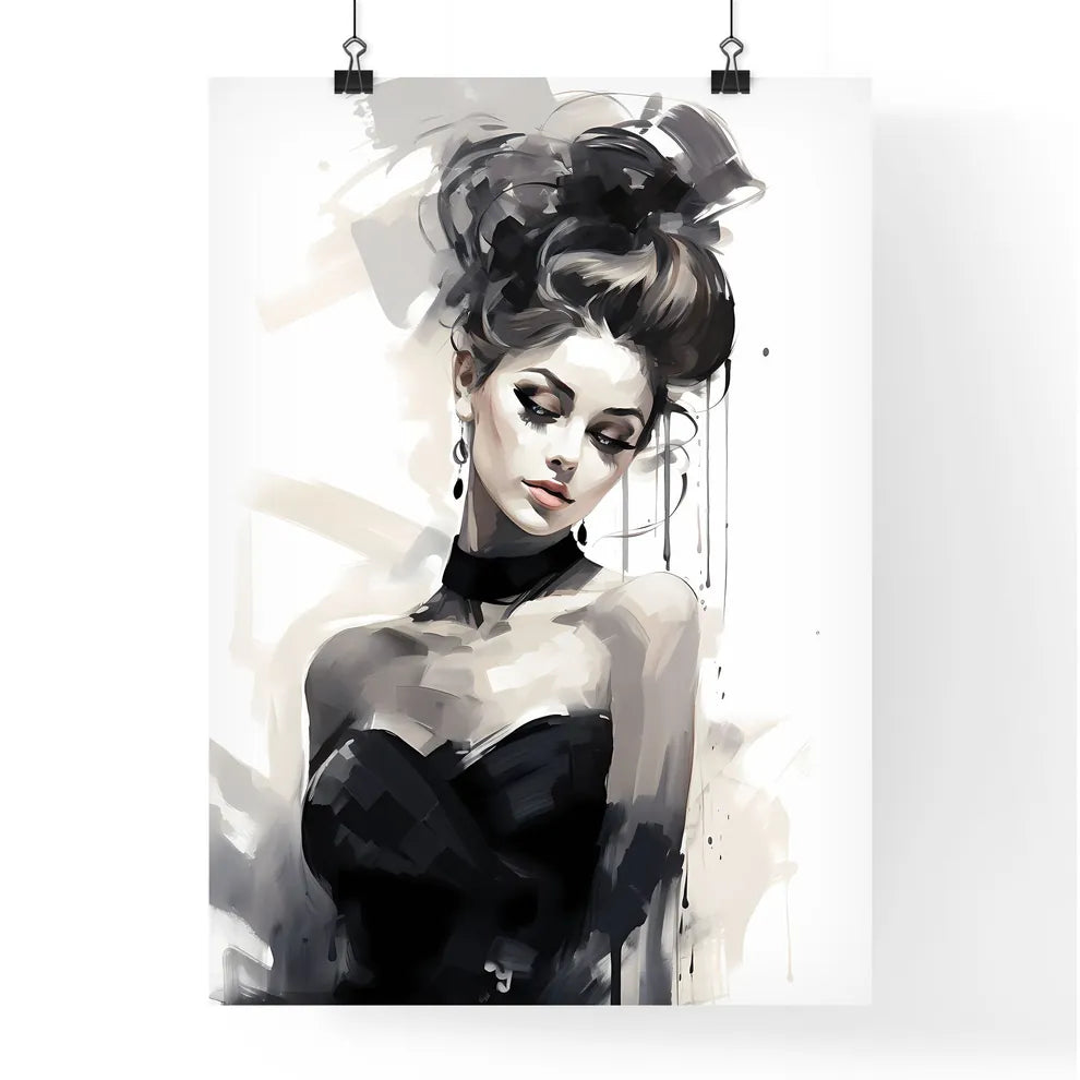 Woman With A High Bun Art Prin Poster