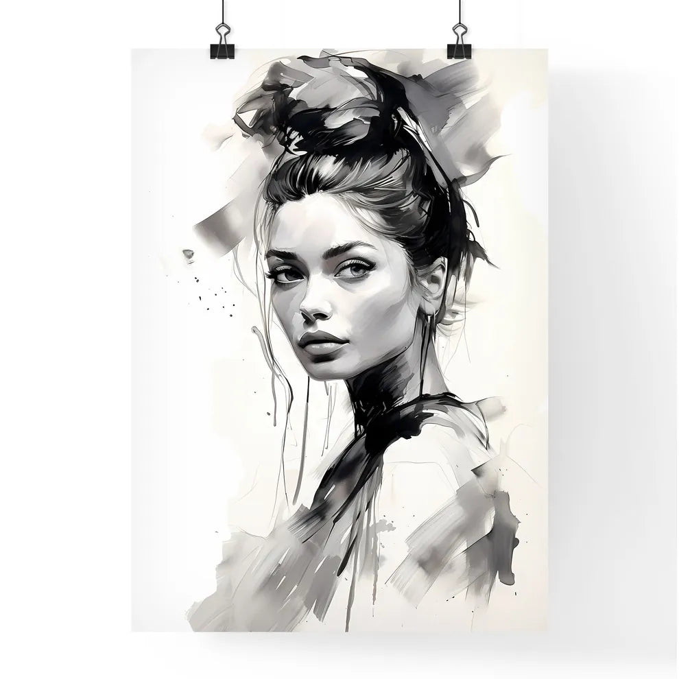 Drawing Of A Woman Art Prin Poster